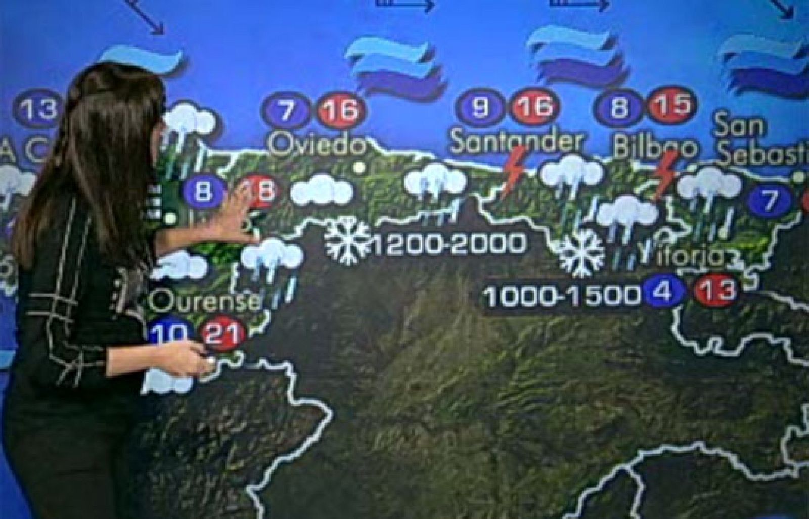 Lluvias persistentes en el norte y Baleares