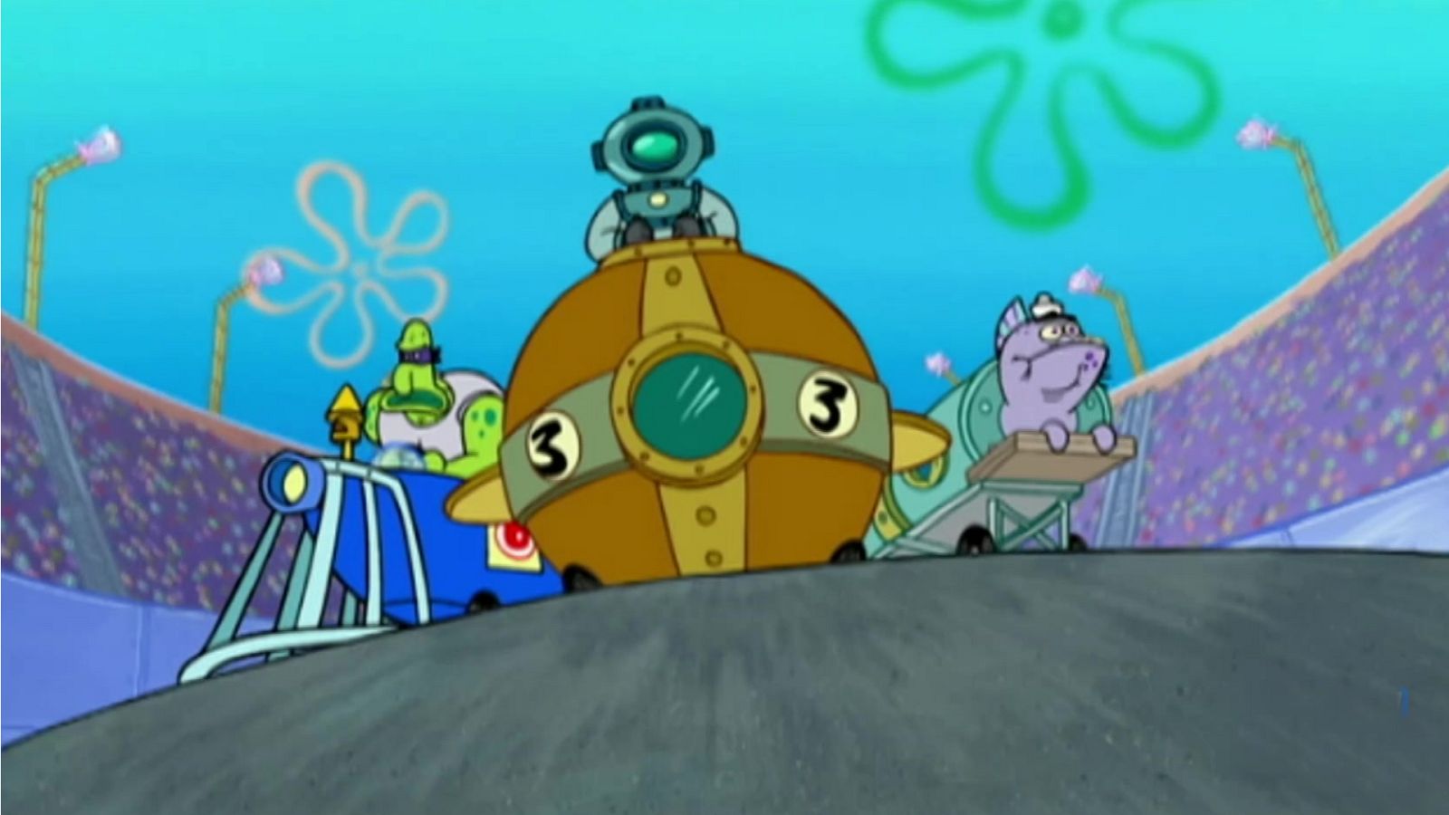 Loca carrera de demolición - Bob Esponja | Ver