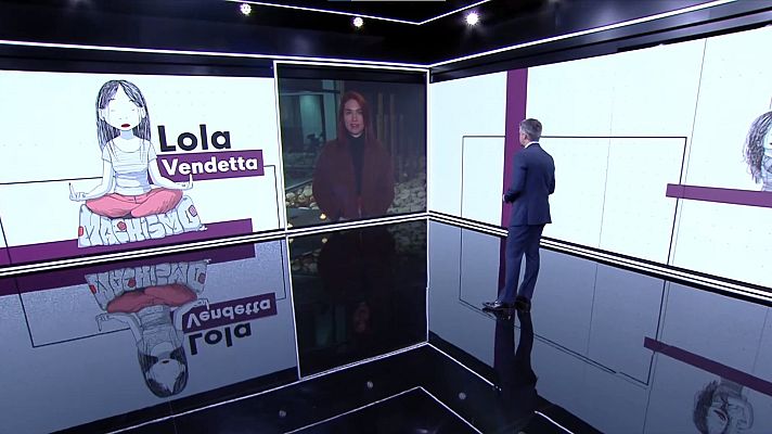 Telediario 2 - 'Lola Vendetta', el personaje cómic que surgió por la "necesidad de marcar un límite" en la violencia contra la mujer