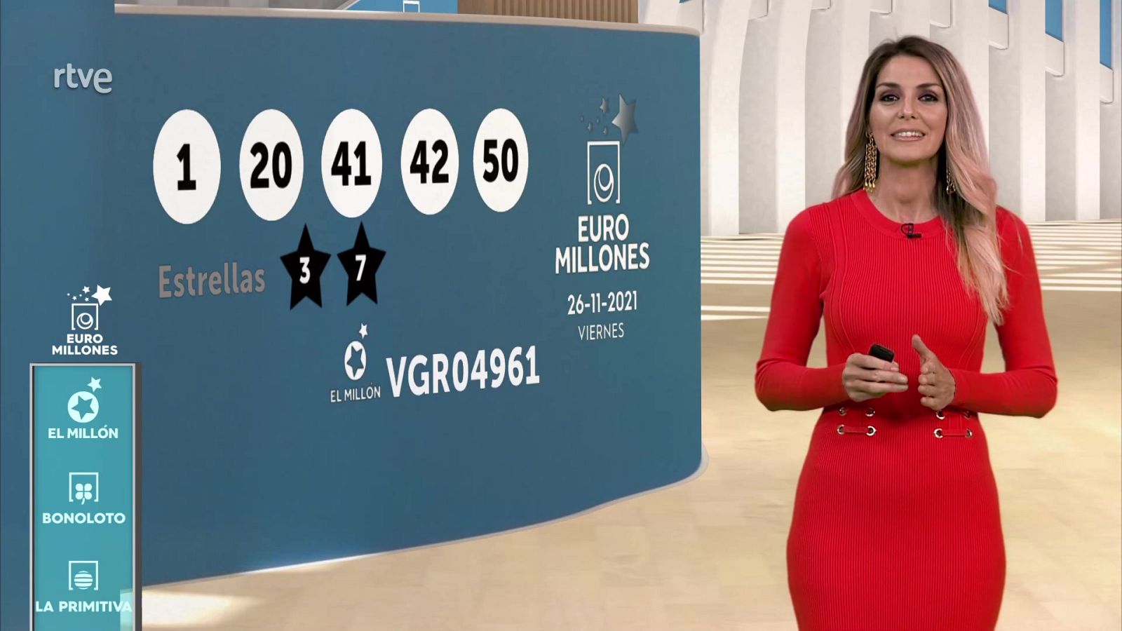 Sorteo de la Bonoloto y Euromillones del 26/11/2021 - ver ahora
