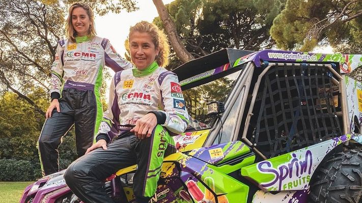 Telediario 1 - Mercè Martí lidera al primer equipo cien por cien femenino en la historia del Dakar