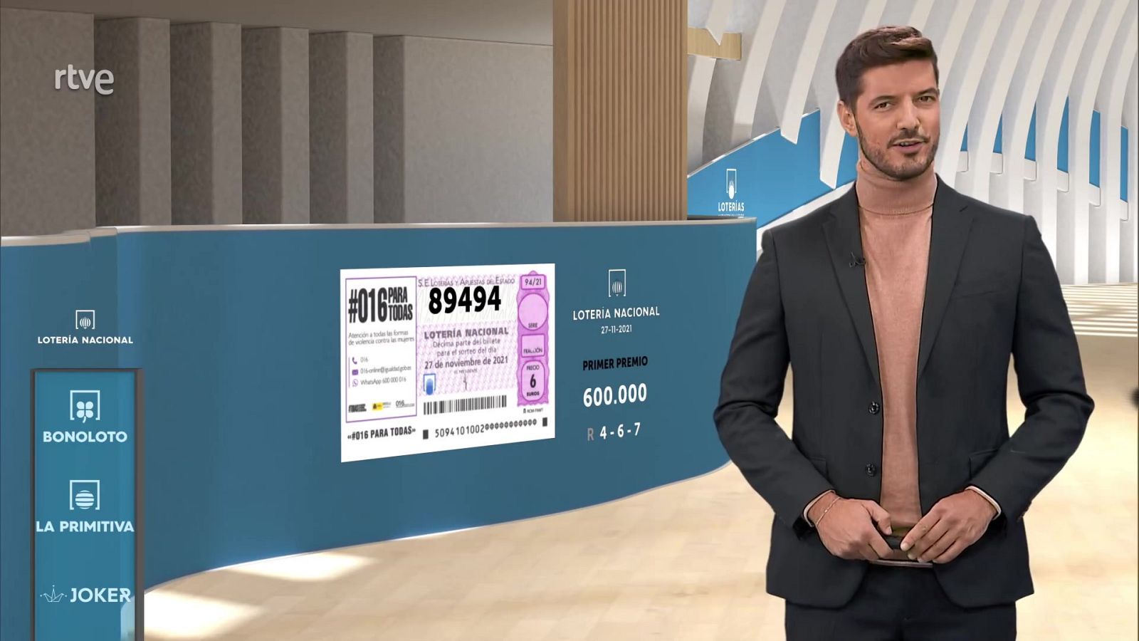 Sorteo de la Lotería Nacional del 27/11/2021 - ver ahora