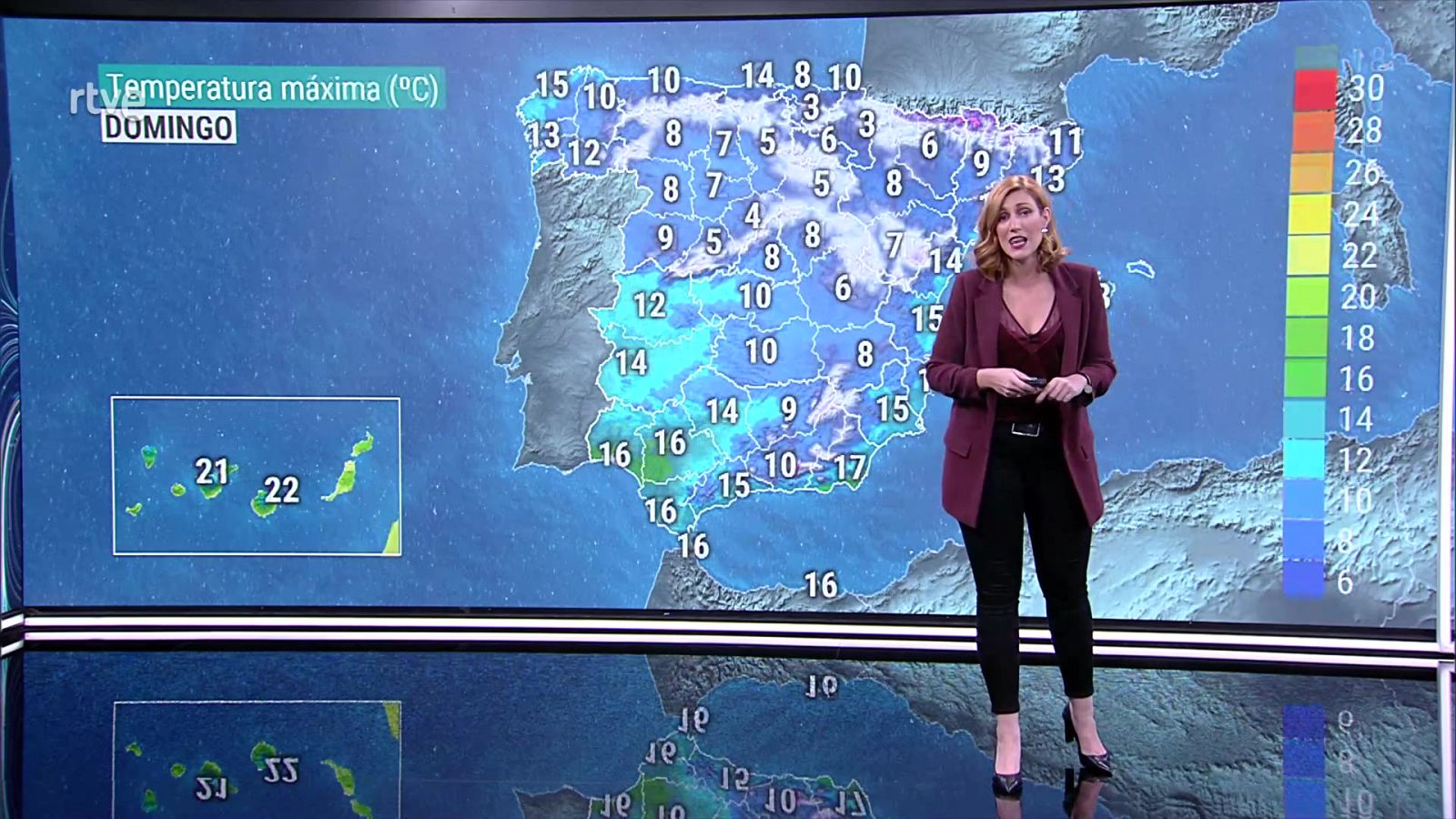 Precipitaciones localmente fuertes o persistentes en el área Cantábrica. Nevadas en cotas bajas de la mitad norte peninsular - ver ahora