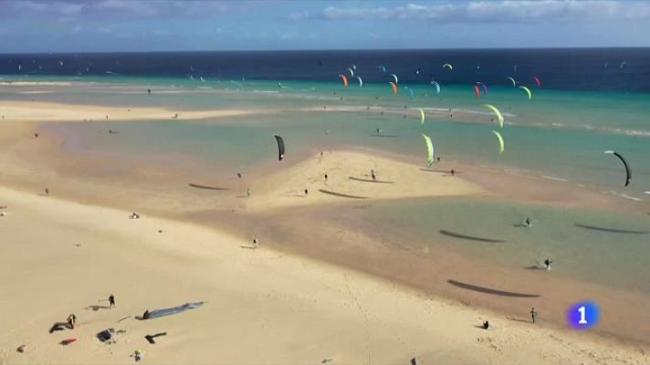 Telediario Fin de Semana - El kite surf se prepara para su debut olímpico