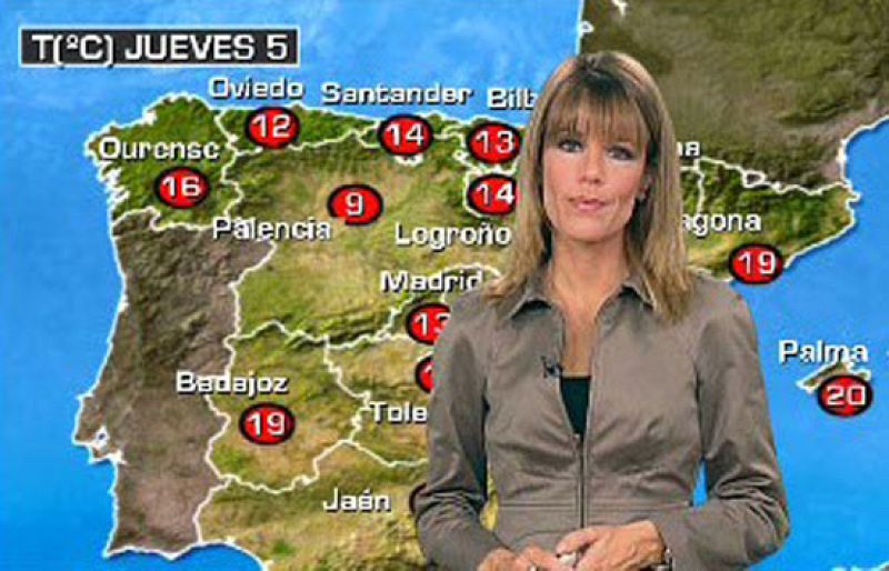 Suben ligeramente las temperaturas y chubascos en el litoral cantábrico