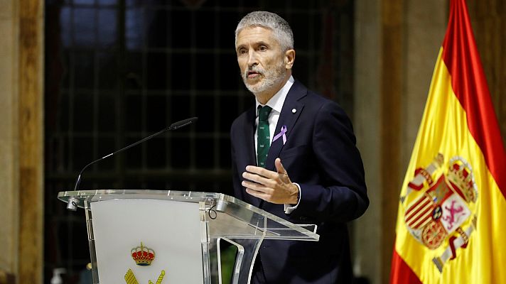 Telediario 1 - El PP y Vox reprochan a Marlaska que quiera derogar la 'ley mordaza' cuando la apoyó en su etapa como vocal del CGPJ
