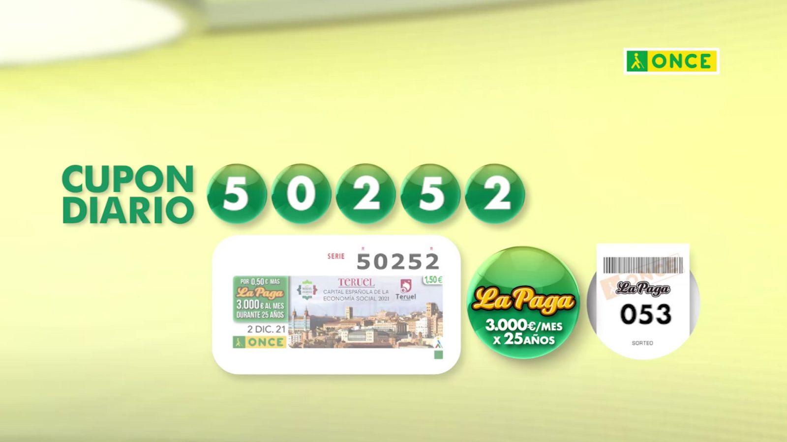 Sorteo ONCE - 02/12/21 - ver ahora