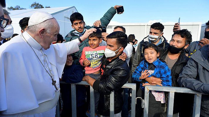 Informativo 24h - El papa visita un campo de refugiados en Lesbos