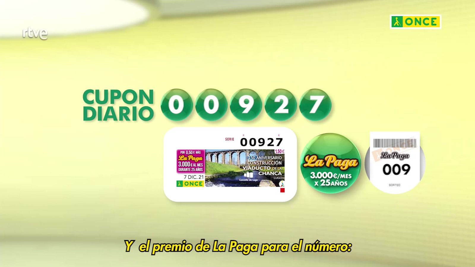 Sorteo ONCE - 07/12/21 - ver ahora