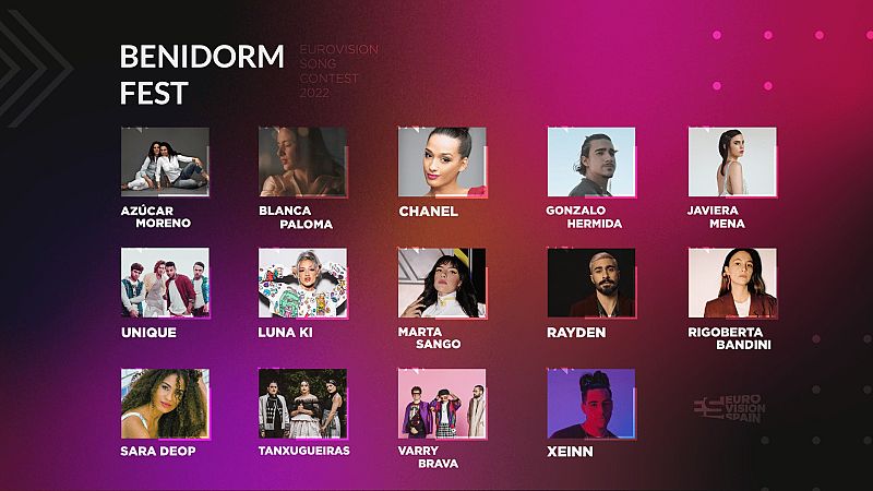 El Benidorm Fest persenta a los artistas que competirán por representar a España en Eurovisión | Ver