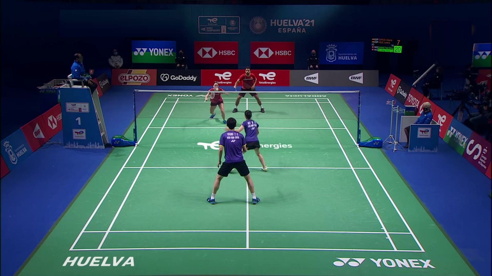 Bádminton - Campeonato del Mundo. Dobles mixtos: Zapico/Usle - Chang/Ng - ver ahora