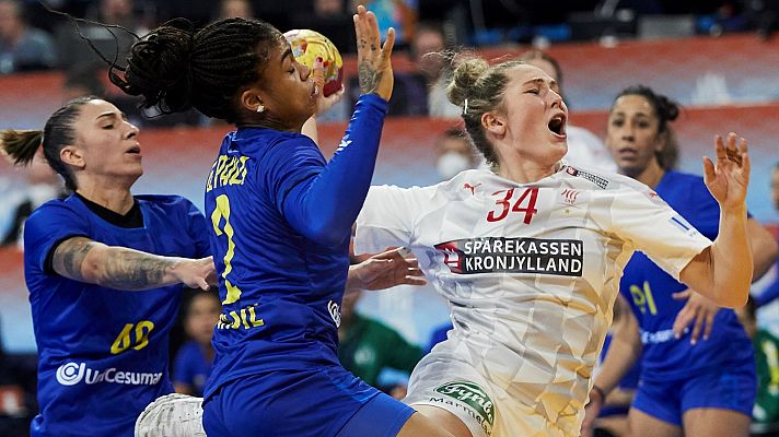 Mundiales de Balonmano - Campeonato del Mundo femenino. 1/4 final: Dinamarca - Brasil