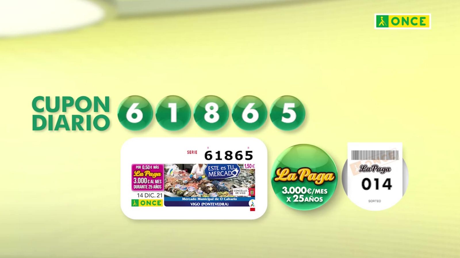 Sorteo ONCE - 14/12/21 - ver ahora