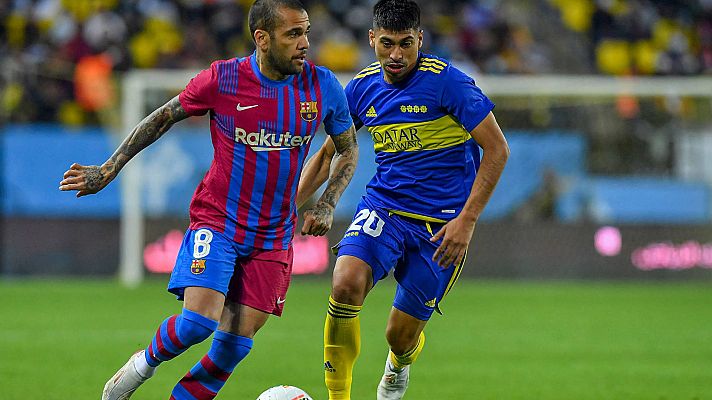 Telediario 2 - Alves redebuta con el Barça en la Copa Maradona en Riad