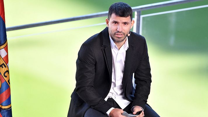 Telediario 1 - El 'Kun' Agüero dice adiós al fútbol por su arritmia cardiaca