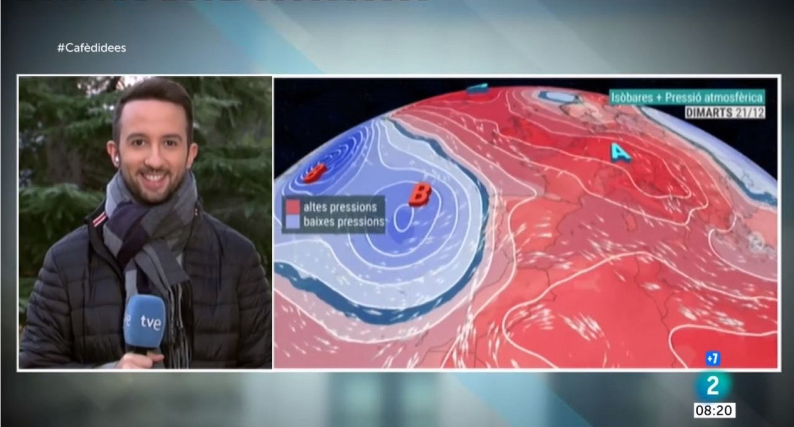 El Temps (16/12/2021) - De moment, avui tornarà a ser un dia de sol i boires persistents a Ponent, on es mantindrà l'ambient gèlid tot el dia