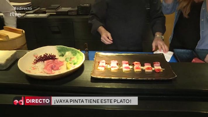 España Directo - Receta de Sashimi de toro y wasabi