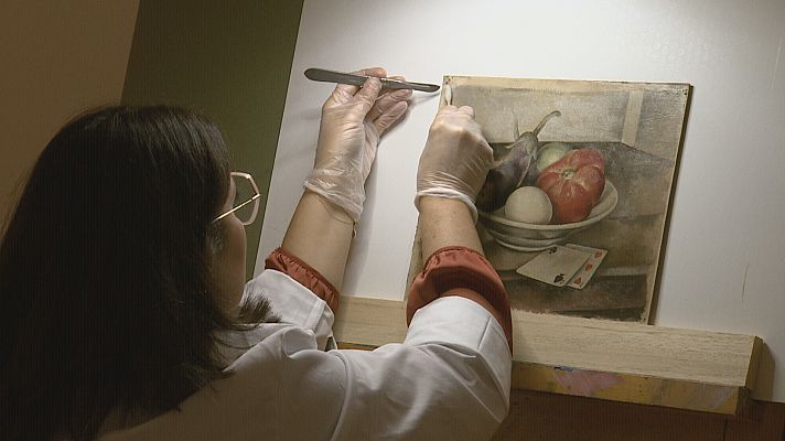 Noticias Murcia - El museo Ramón Gaya restaura cuadros frente al público