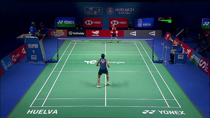 Bádminton - Campeonato del Mundo. 1/16 final: Han Yue - Michelle Li