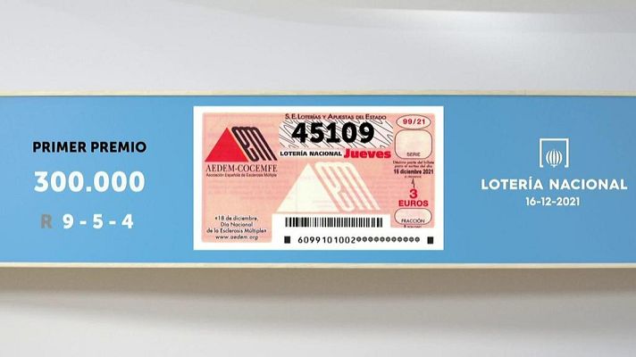 SELAE - Sorteo de la Lotería Nacional del 16/12/2021