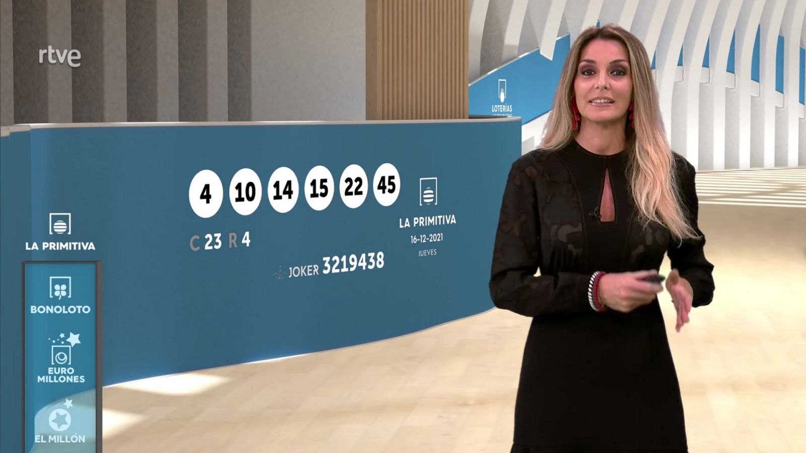 Sorteo de la Lotería Nacional, Bonoloto, Primitiva y Jóker del 16/12/2021 - ver ahora