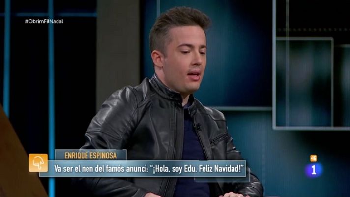 Obrim fil - "Hola, soy Edu, feliz Navidad"