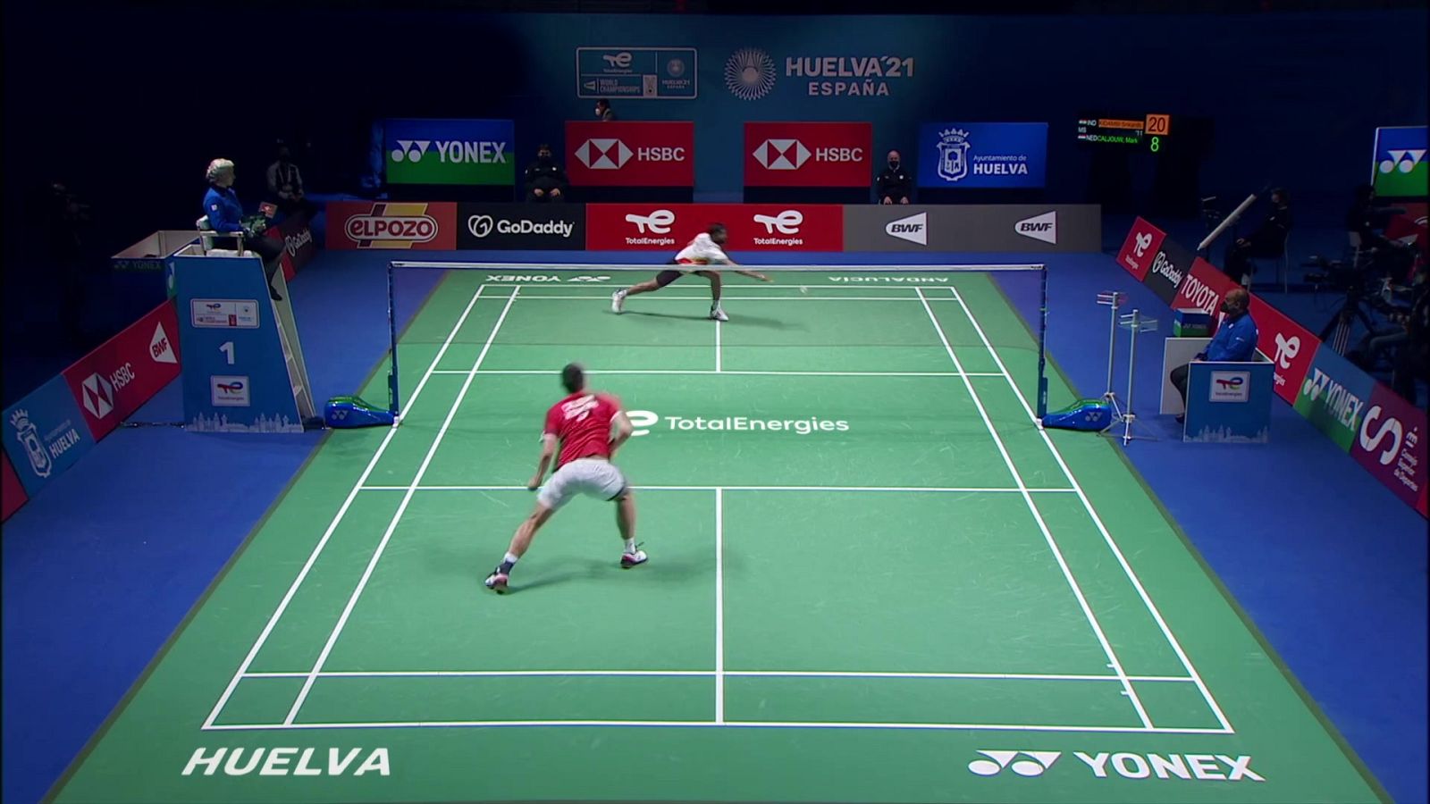 Bádminton - Campeonato del Mundo. 1/4 final: Kidambi - Caljouw - ver ahora