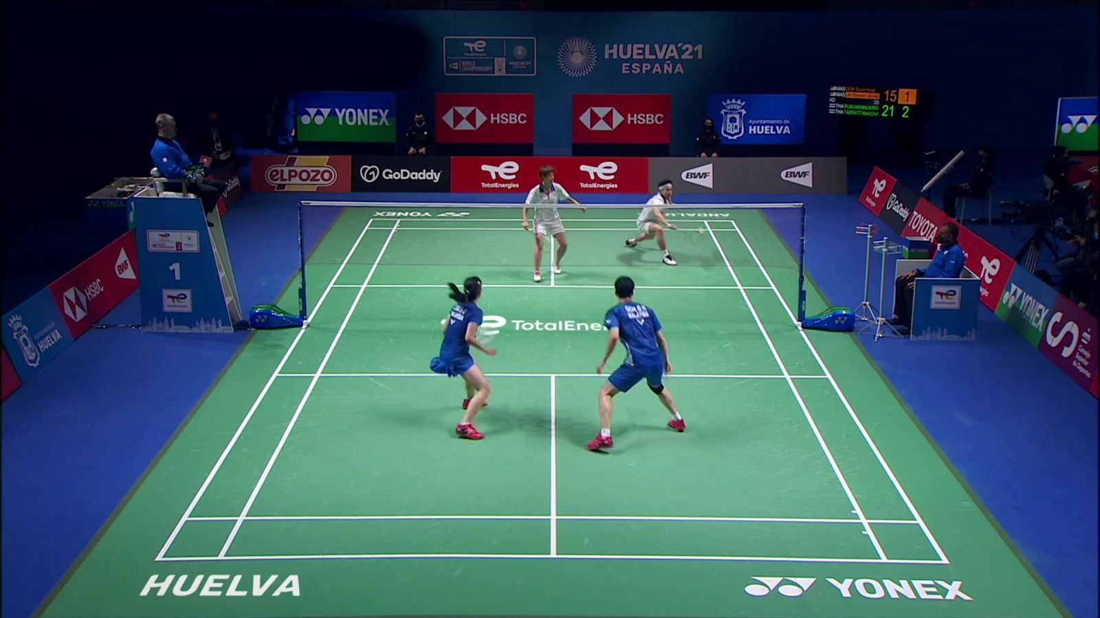 Bádminton - Campeonato del Mundo. 1/4 final: D. Puavaranukroh / S. Taerattanachai - Goh S. H. / Lai S. J. - ver ahora