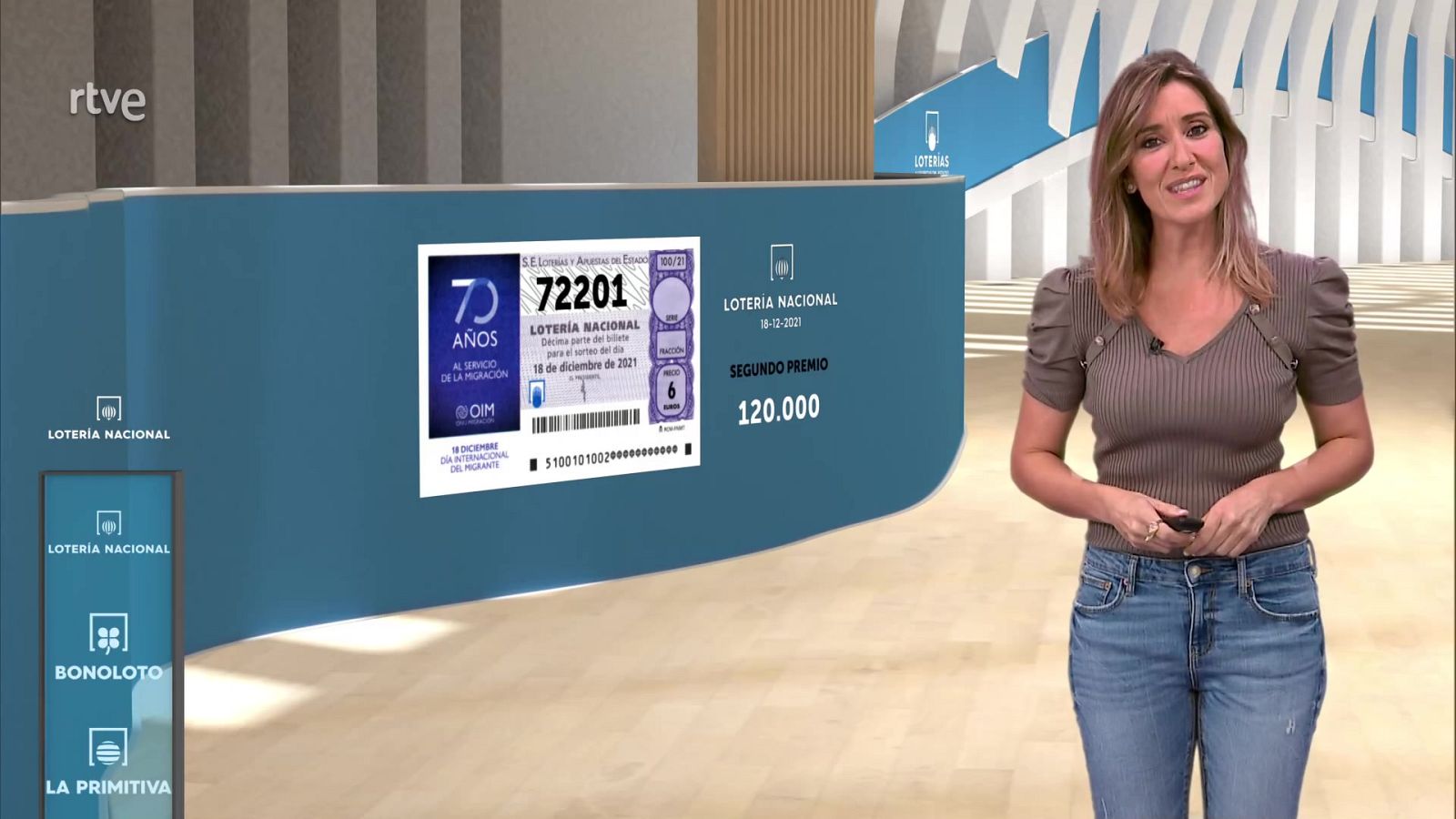 Sorteo de la Lotería Nacional del 18/12/2021 - ver ahora