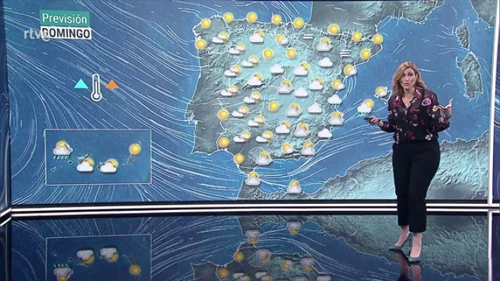 El tiempo - Nieblas extensas y persistentes en la cuenca del Ebro. Intervalos de viento fuerte de levante en el Estrecho y Alborán