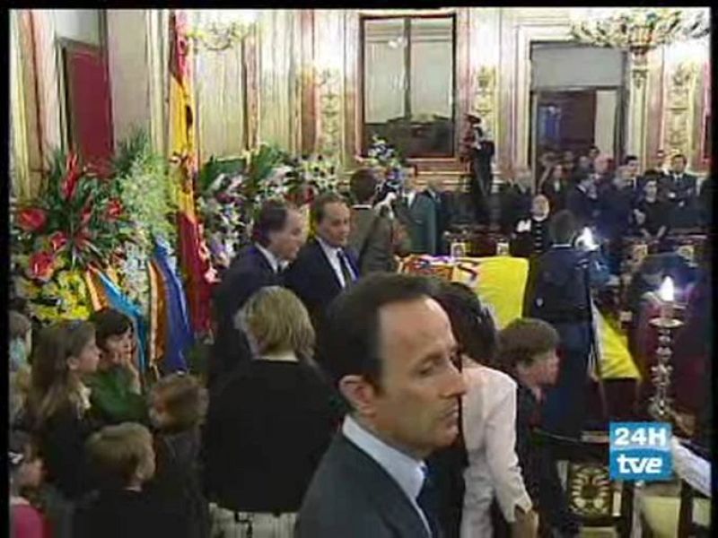 Capilla ardiente de Leopoldo Calvo-Sotelo