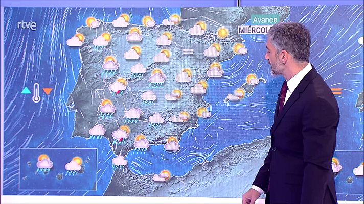 El tiempo - Intervalos de viento fuerte del sureste en los litorales del oeste de Galicia y del golfo de Cádiz