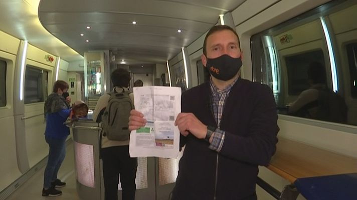 Telexornal - Galicia - Primeira viaxe do AVE Ourense-Madrid