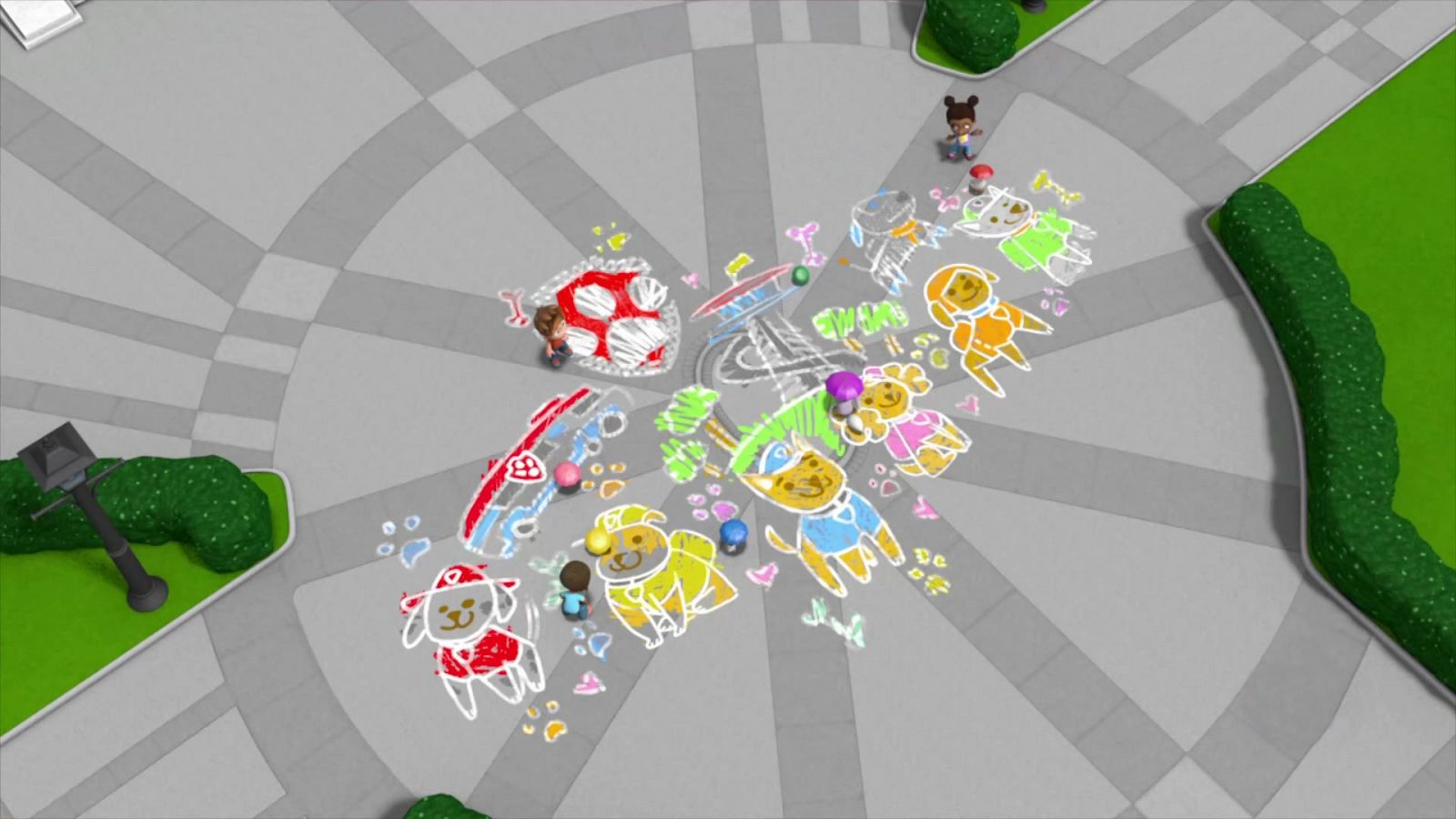 La Patrulla salva el mural de tiza - La patrulla canina | Ver