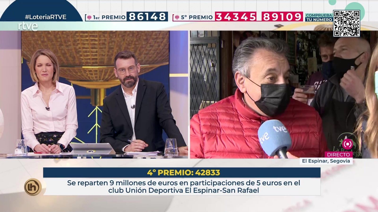 El Espinar celebra estusiasta un cuarto premio