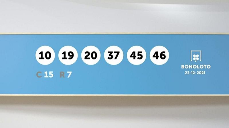Sorteo de la Lotería Bonoloto del  22/12/2021 - Ver ahora