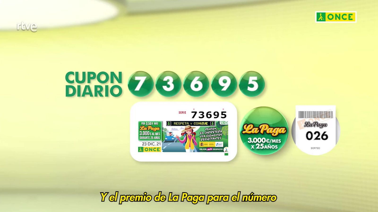 Sorteo ONCE - 23/12/21 - ver ahora