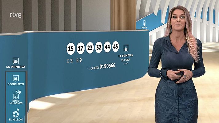 Loterías - Sorteo de la Lotería Nacional, Bonoloto, Primitiva y Jóker del 23/12/2021