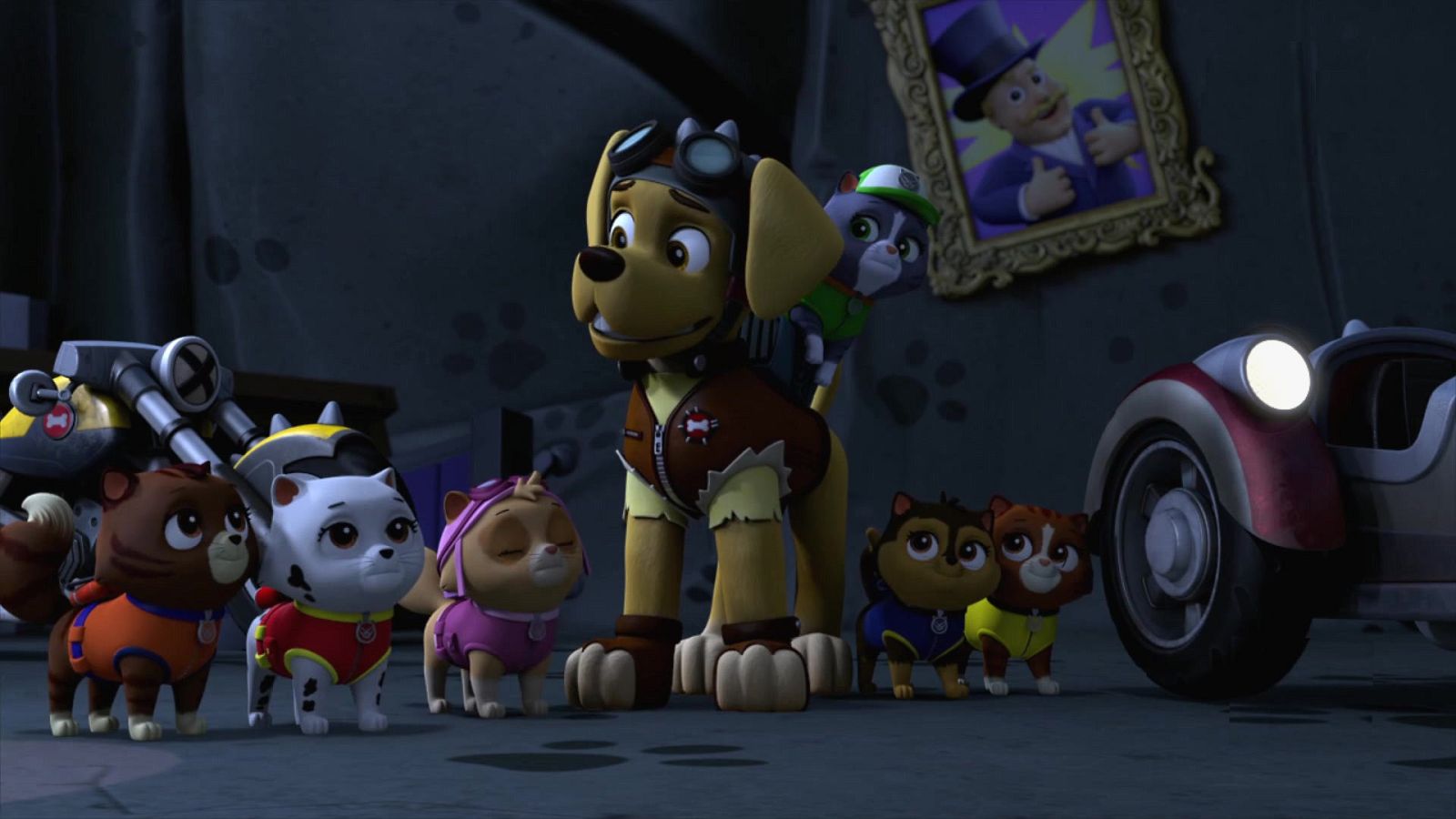 Moto-patrulla: La patrulla salva a los gatitos - La patrulla canina | Ver