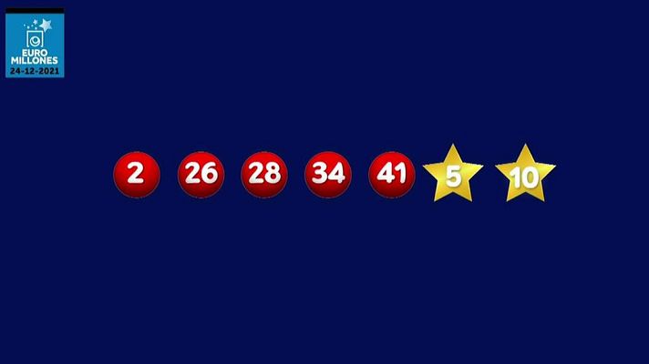 SELAE - Sorteo de la Lotería Euromillones del 24/12/2021