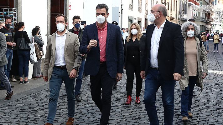 Informativo 24h - Sánchez asegura que se movilizarán más de 400 millones de euros en ayudas para los afectados por el volcán