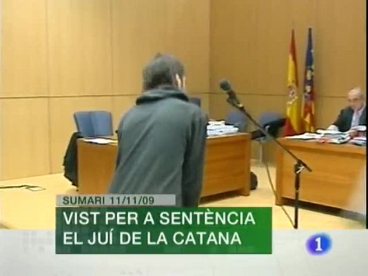 L'informatiu - Comunitat Valenciana - L'informatiu Comunitat Valenciana - 11/11/09