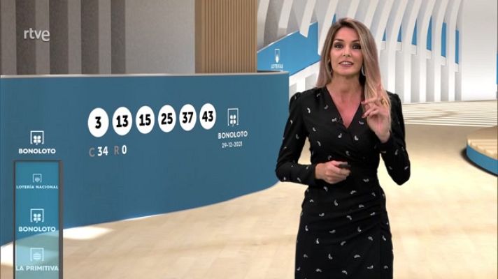 Loterías - Sorteo de la Bonoloto del 29/12/2021
