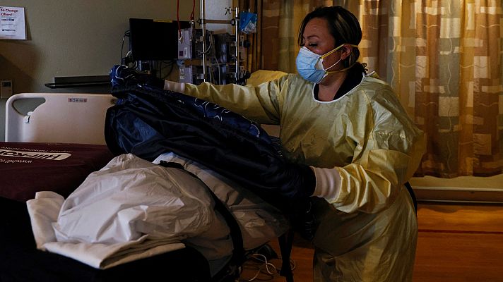 Telediario 1 - Tres millones y medio de personas han muerto con COVID en todo el mundo este 2021