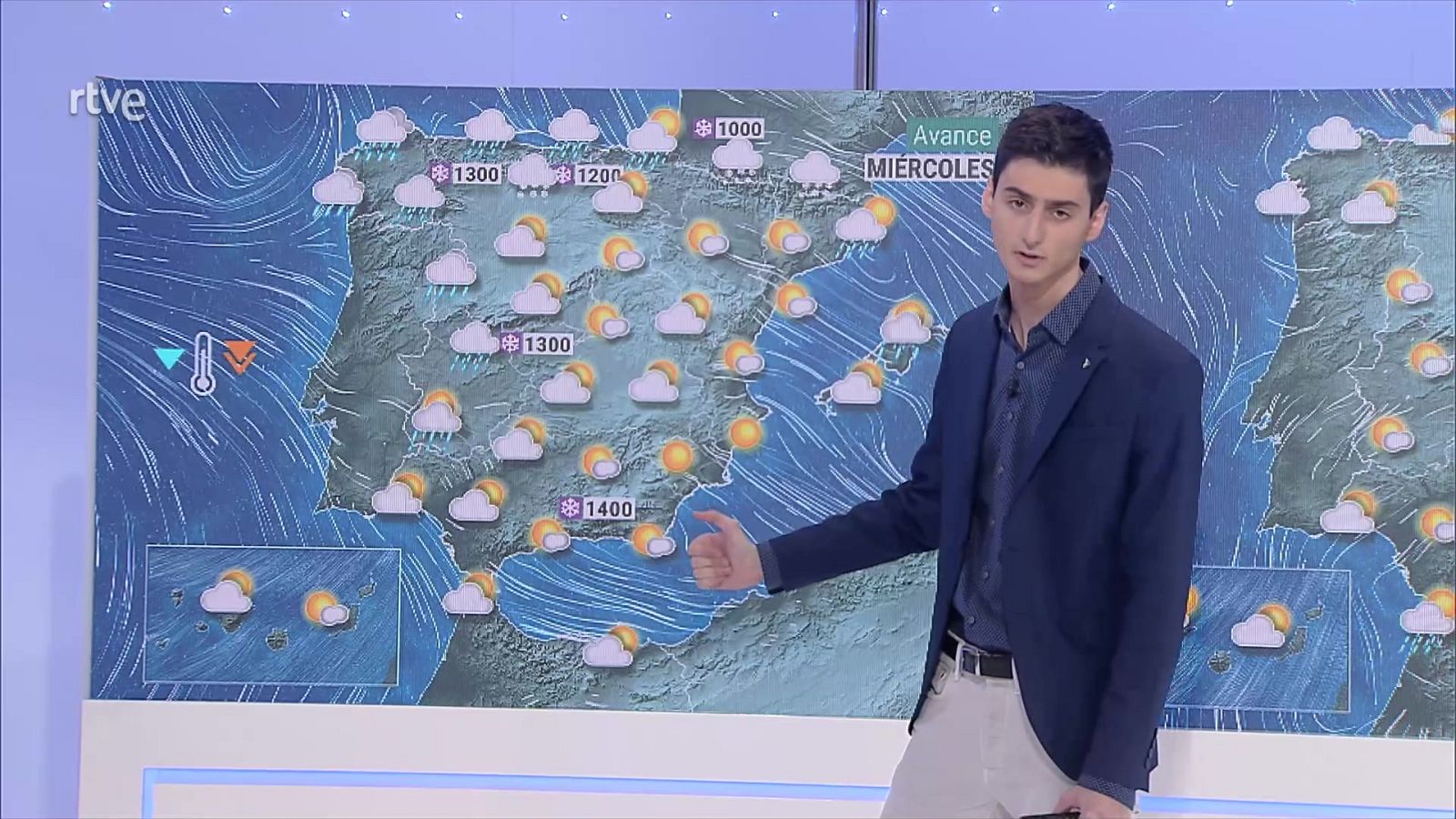 Viento fuerte del suroeste en Galicia y la cordillera Cantábrica - ver ahora