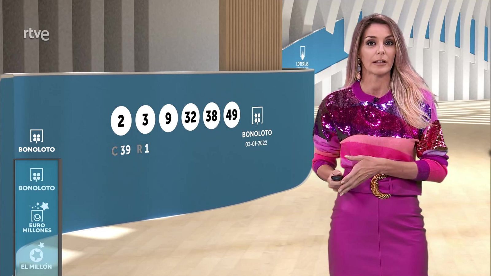 Sorteo de la Bonoloto del 03/01/2022 - ver ahora