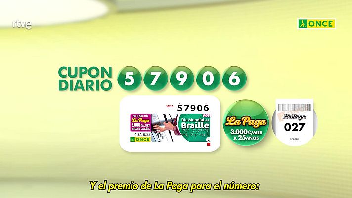 Sorteos ONCE - Sorteo ONCE - 04/01/22