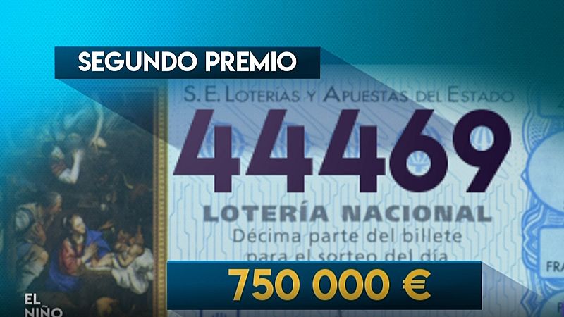 El segundo premio de la Loter�a del Ni�o, el 44.469, muy repartido por Espa�a
