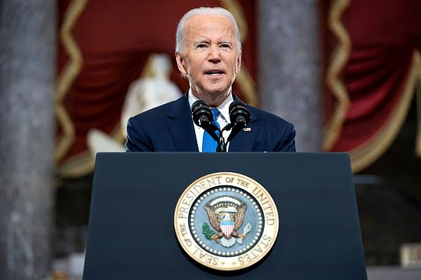 Informativo 24h - Biden asegura que EE.UU. no puede tolerar la "violencia política" en el aniversario del asalto al Capitolio