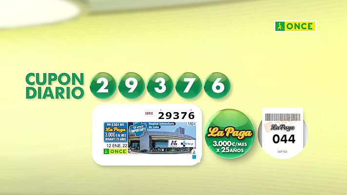 Sorteos ONCE - Sorteo ONCE - 12/01/22